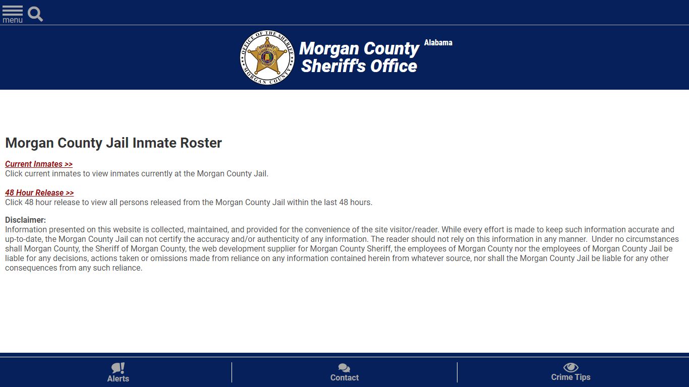 Roster Choose - Morgan County Sheriff, Alabama