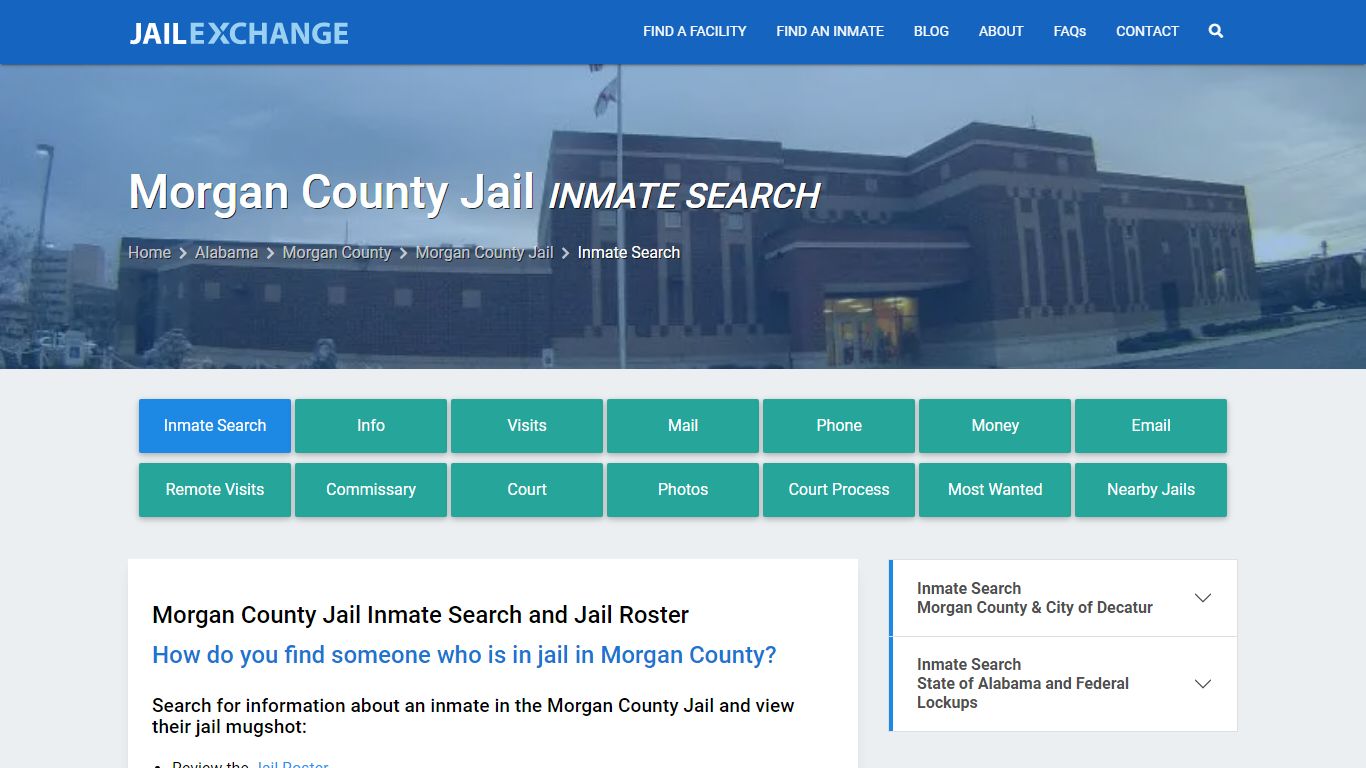 Inmate Search: Roster & Mugshots - Morgan County Jail, AL